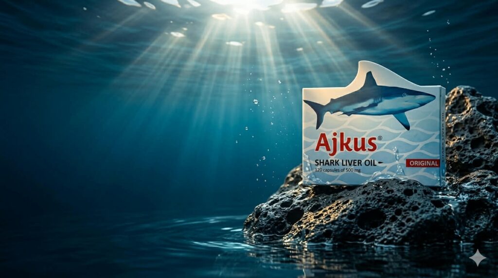 Kutija Ajkusa, stoji na steni ispod mora,. 